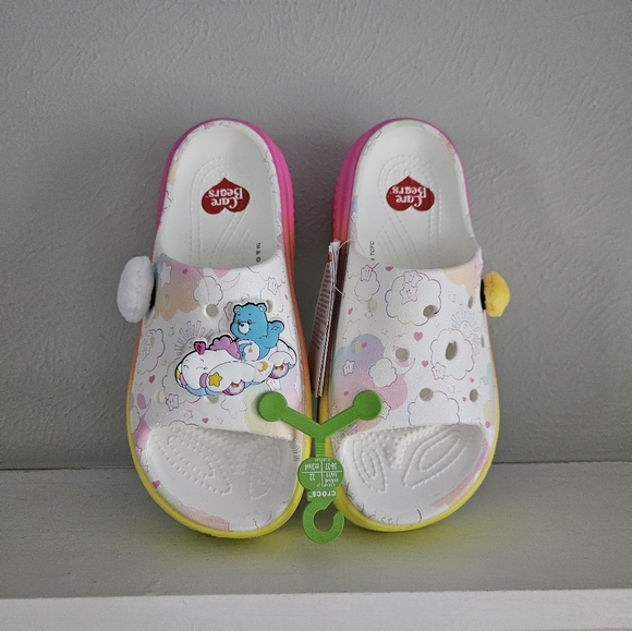 NWT CROCS X Care Bears Stomp Slides - Picture 6 of 9